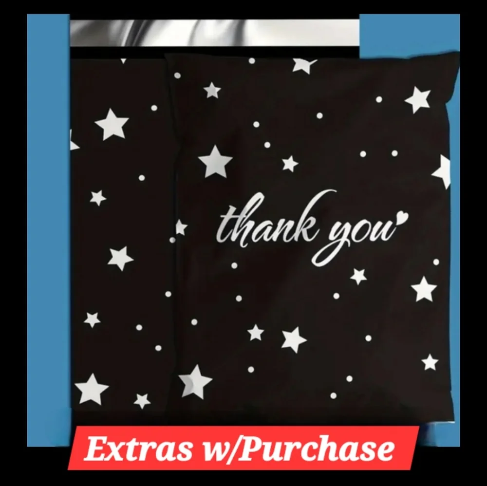 15ct. 14.5x19 Polymailers Random: Thank You Cards and Stickers